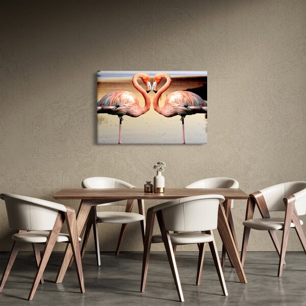 Slika - dva flaminga (90x60 cm)