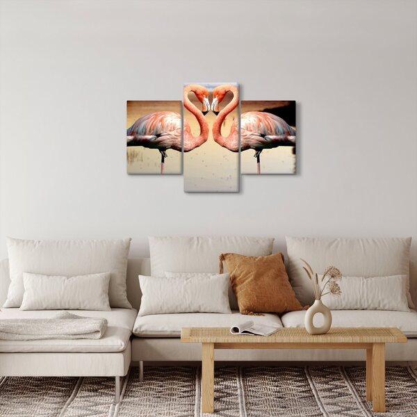 Slika - dva flaminga (90x60 cm)