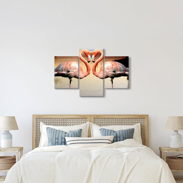 Slika - dva flaminga (90x60 cm)