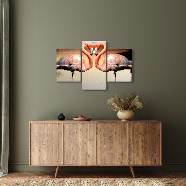 Slika - dva flaminga (90x60 cm)