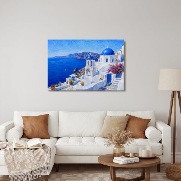 Slika plave kupole Santorinija