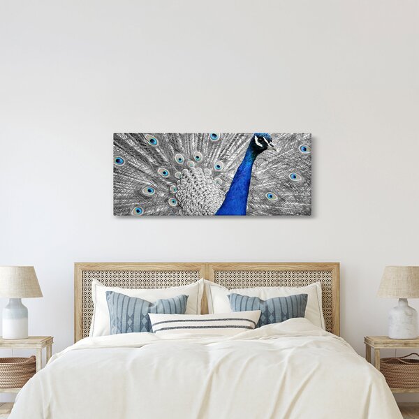 Slika - plavi paun (120x50 cm)