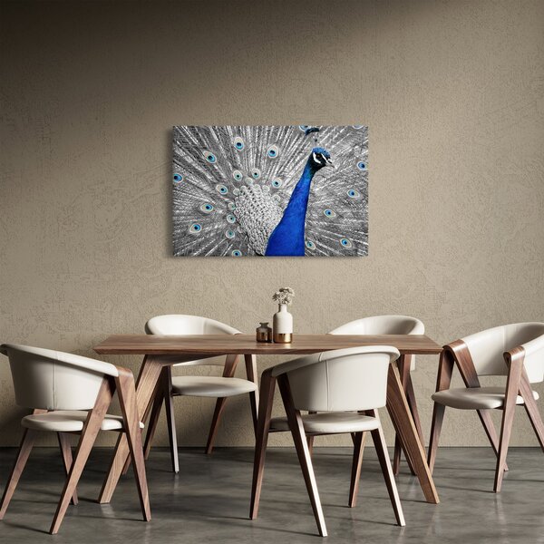 Slika - plavi paun (90x60 cm)