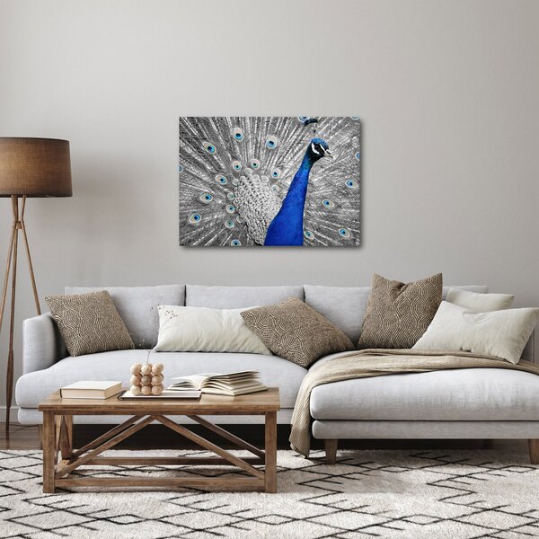 Slika - plavi paun (70x50 cm)