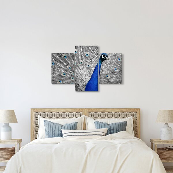 Slika - plavi paun (90x60 cm)