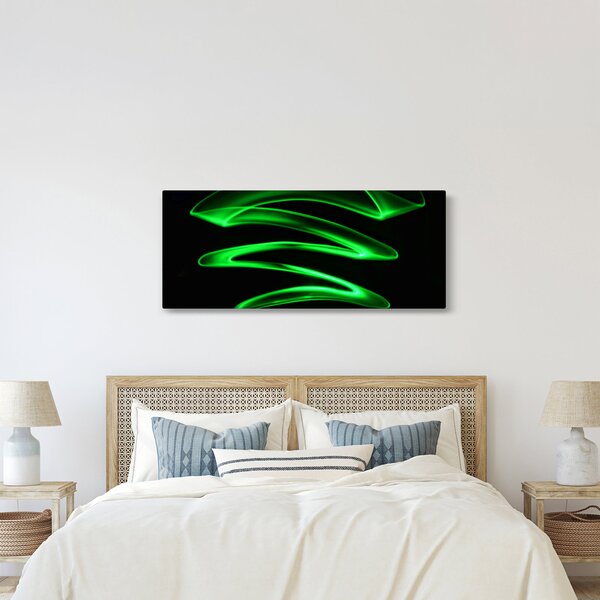 Slika - neonski valovi (120x50 cm)