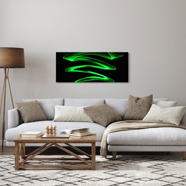 Slika - neonski valovi (120x50 cm)