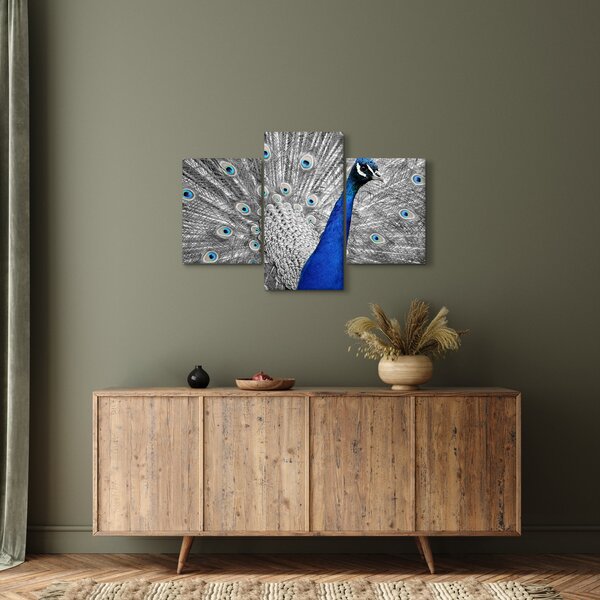 Slika - plavi paun (90x60 cm)