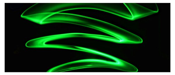 Slika - neonski valovi (120x50 cm)