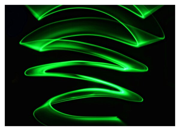 Slika - neonski valovi (70x50 cm)