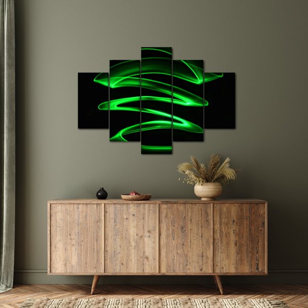 Slika - neonski valovi (150x105 cm)