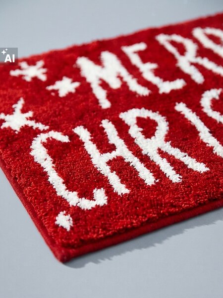 Sinsay - Božićni kupaonski tepih s natpisom Merry Christmas