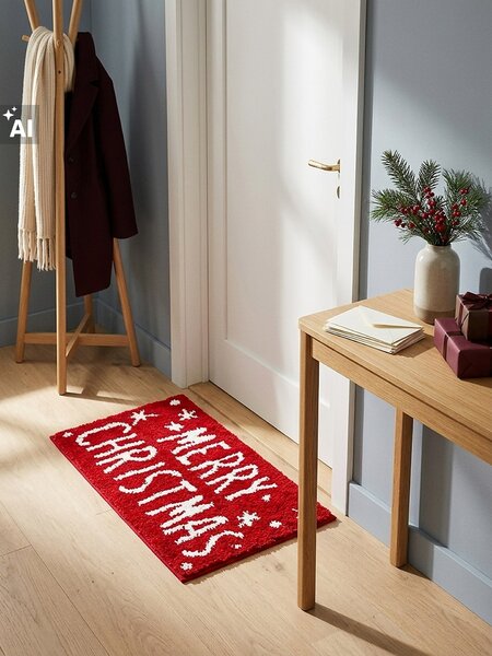Sinsay - Božićni kupaonski tepih s natpisom Merry Christmas