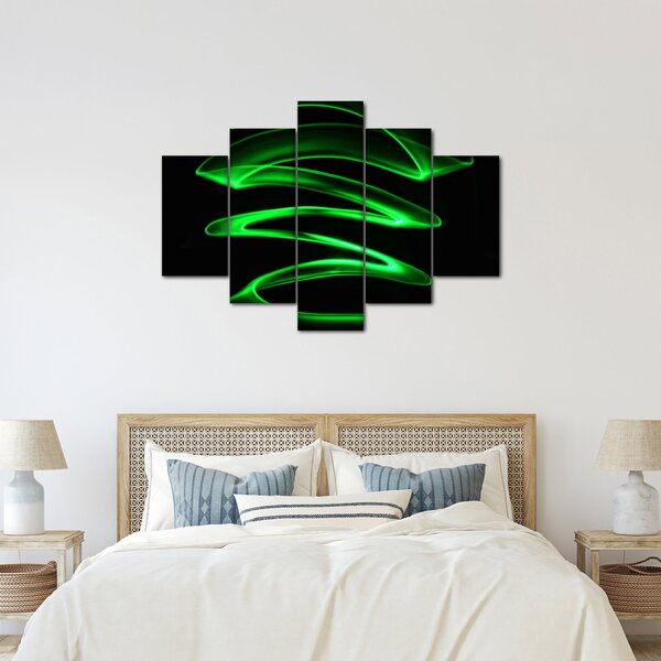Slika - neonski valovi (150x105 cm)