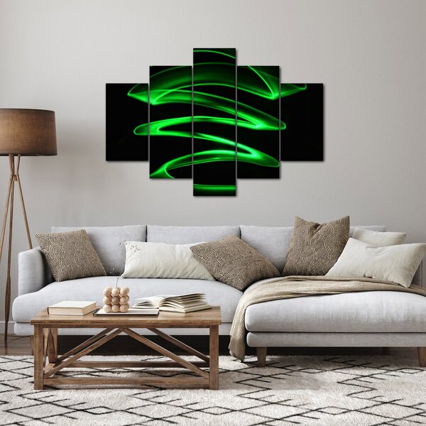Slika - neonski valovi (150x105 cm)