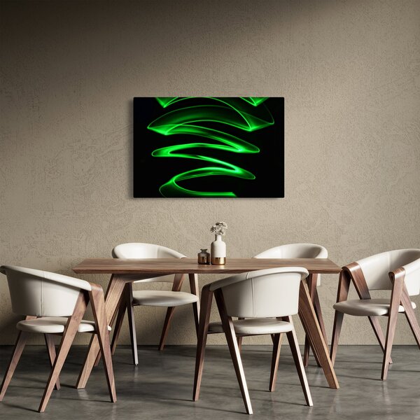 Slika - neonski valovi (90x60 cm)
