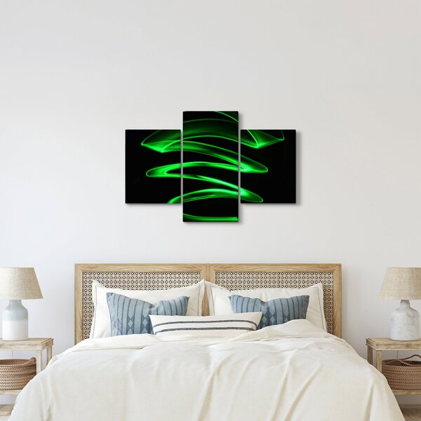 Slika - neonski valovi (90x60 cm)