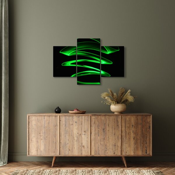 Slika - neonski valovi (90x60 cm)