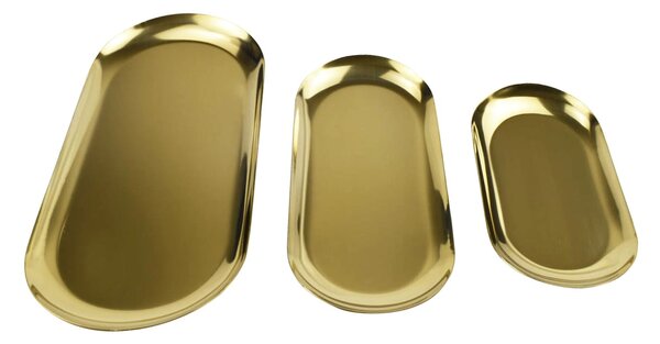 Sinsay - Set zlatnih pladnjeva za posluživanje 3 pack