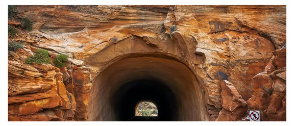 Slika - tunel u stijeni (120x50 cm)