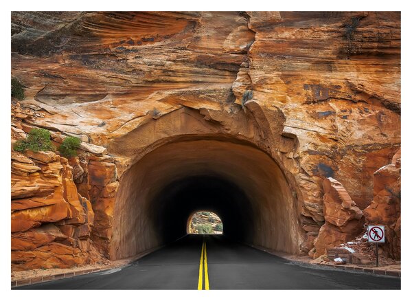 Slika - tunel u stijeni (70x50 cm)