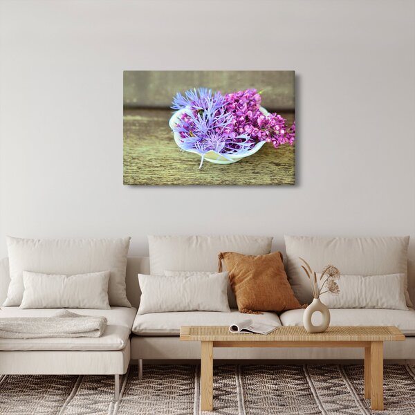 Slika - ljubičasta biljka (90x60 cm)