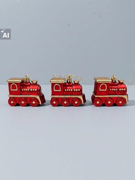 Sinsay - Božićne kuglice u obliku lokomotive 3 pack