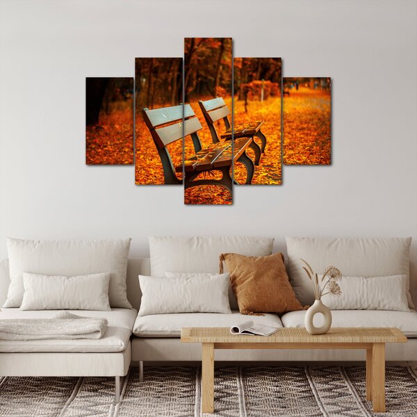 Slika klupe u jesen (150x105 cm)