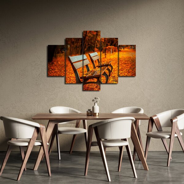 Slika klupe u jesen (150x105 cm)