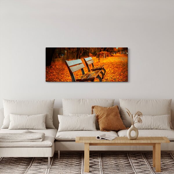Slika klupe u jesen (120x50 cm)