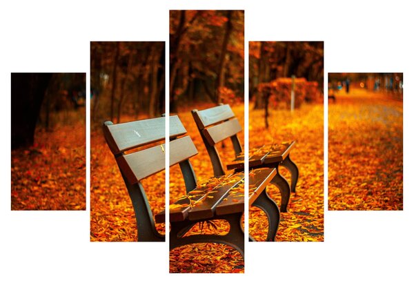 Slika klupe u jesen (150x105 cm)