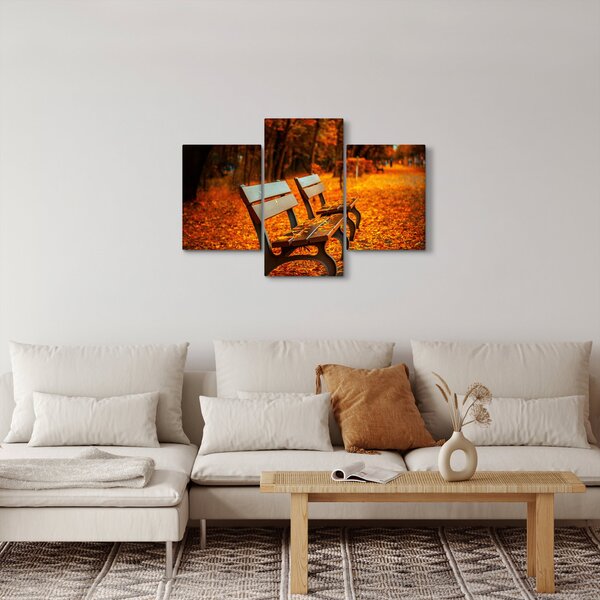 Slika klupe u jesen (90x60 cm)
