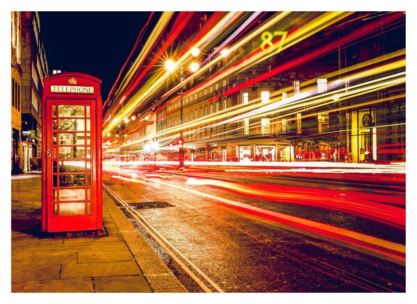 Slika crvene londonske telefonske govornice (70x50 cm)