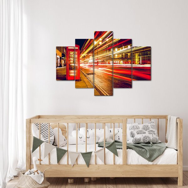 Slika crvene londonske telefonske govornice (150x105 cm)