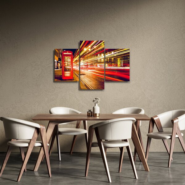 Slika - crvena telefonska kutija (90x60 cm)