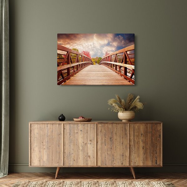 Slika - drveni most (90x60 cm)
