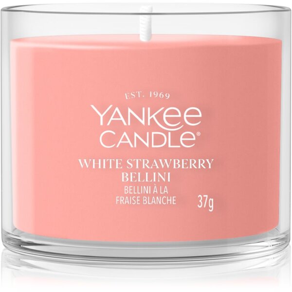 Yankee Candle White Strawberry Bellini mala mirisna svijeća bez staklene posude 37 g