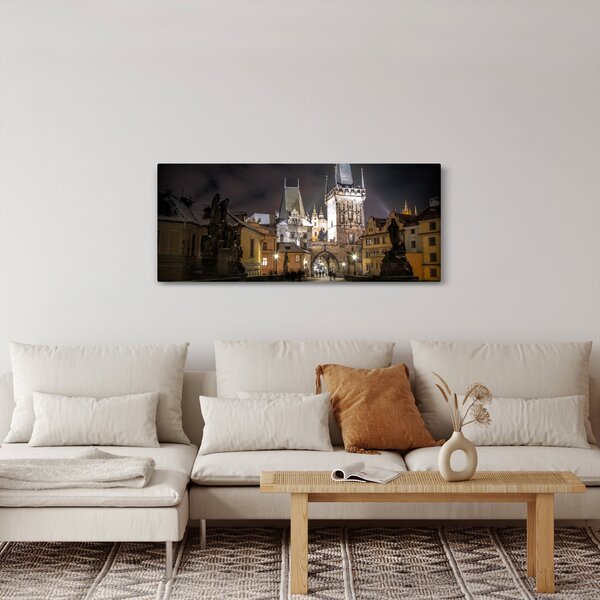 Slika osvijetljene Prašne brane (120x50 cm)