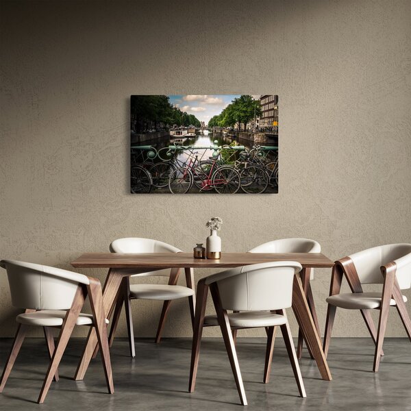 Slika bicikla u gradu (90x60 cm)