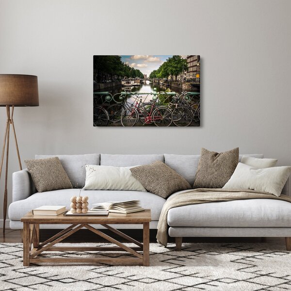 Slika bicikla u gradu (90x60 cm)