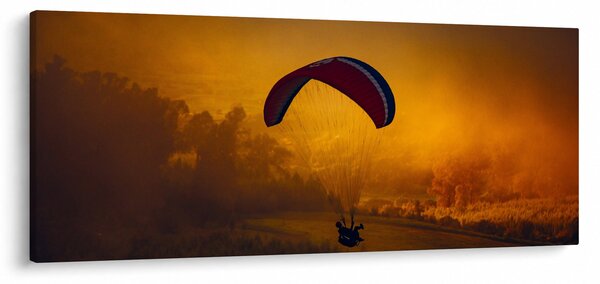 Slika padobranca pri zalasku sunca (120x50 cm)