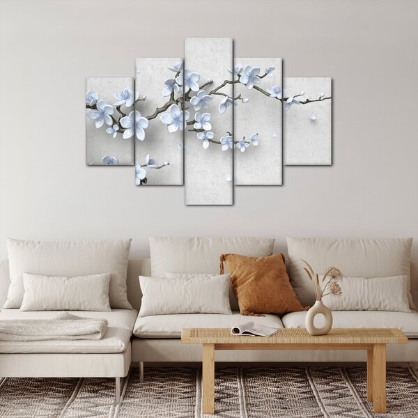 Slika plavog cvijeća (150x105 cm)