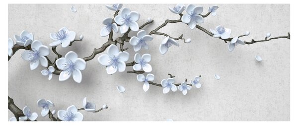Slika plavog cvijeća (120x50 cm)