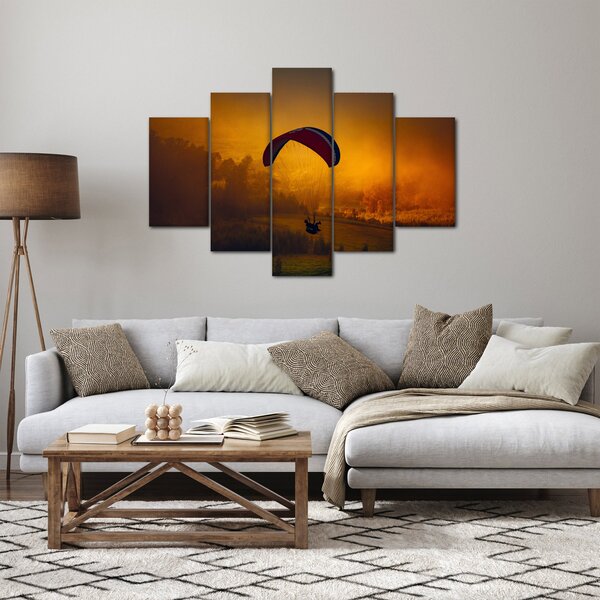 Slika padobranca pri zalasku sunca (150x105 cm)