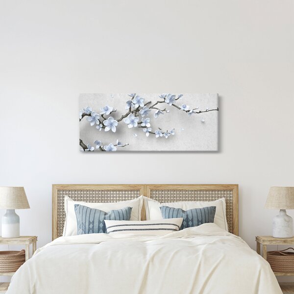 Slika plavog cvijeća (120x50 cm)
