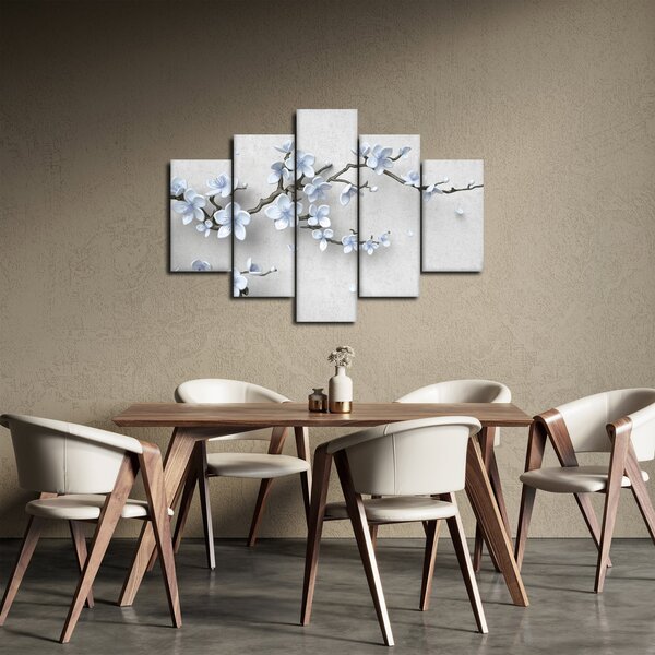 Slika plavog cvijeća (150x105 cm)
