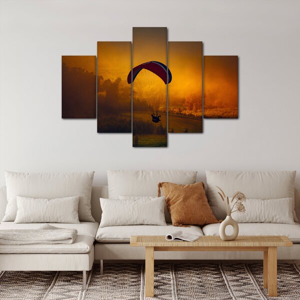 Slika padobranca pri zalasku sunca (150x105 cm)