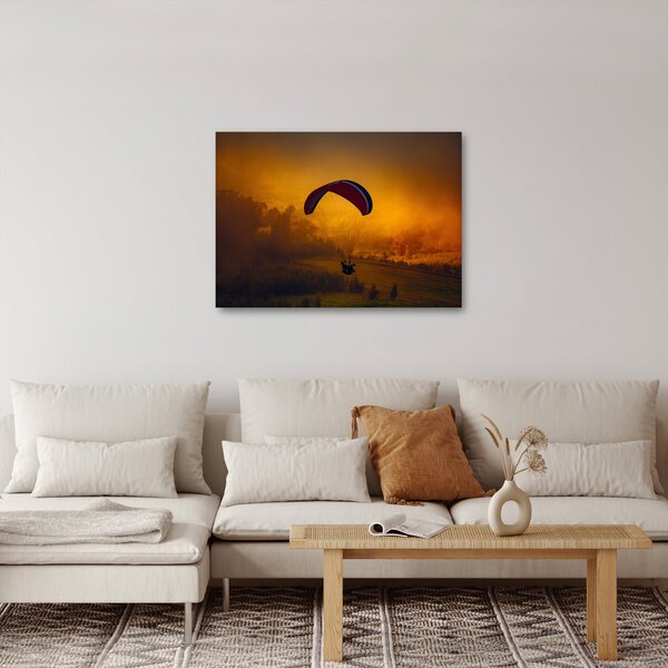 Slika padobranca pri zalasku sunca (70x50 cm)