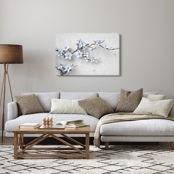 Slika plavog cvijeća (90x60 cm)