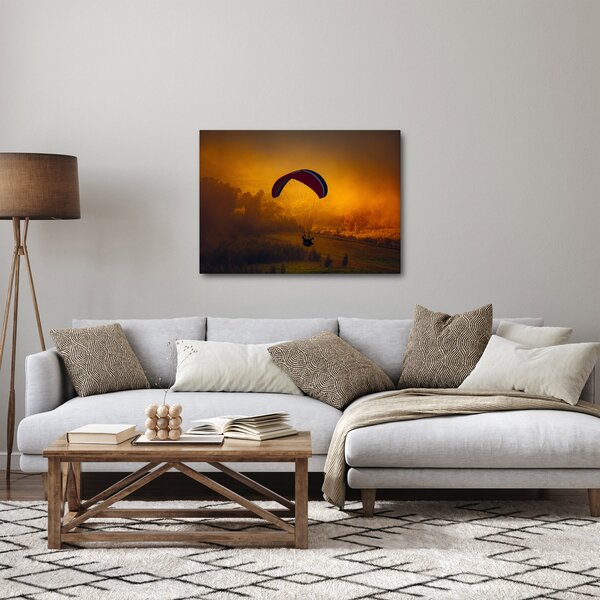 Slika padobranca pri zalasku sunca (70x50 cm)